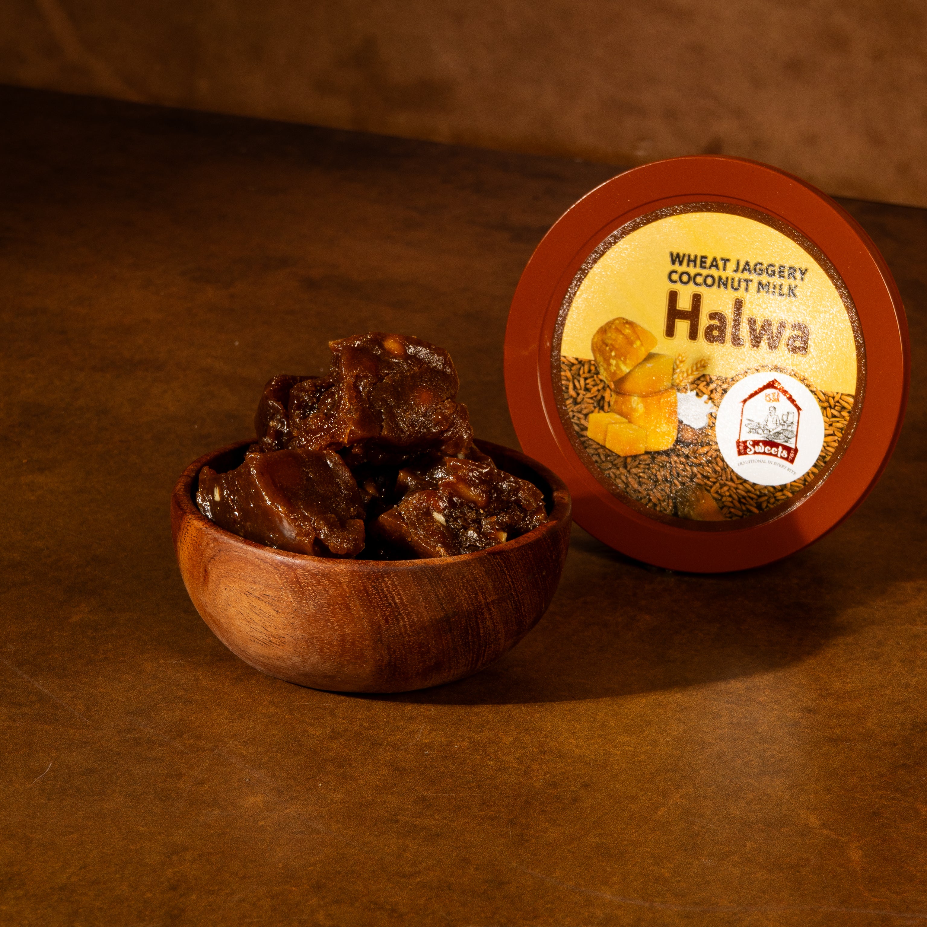 Wheat Jaggery Coconut Milk Halwa