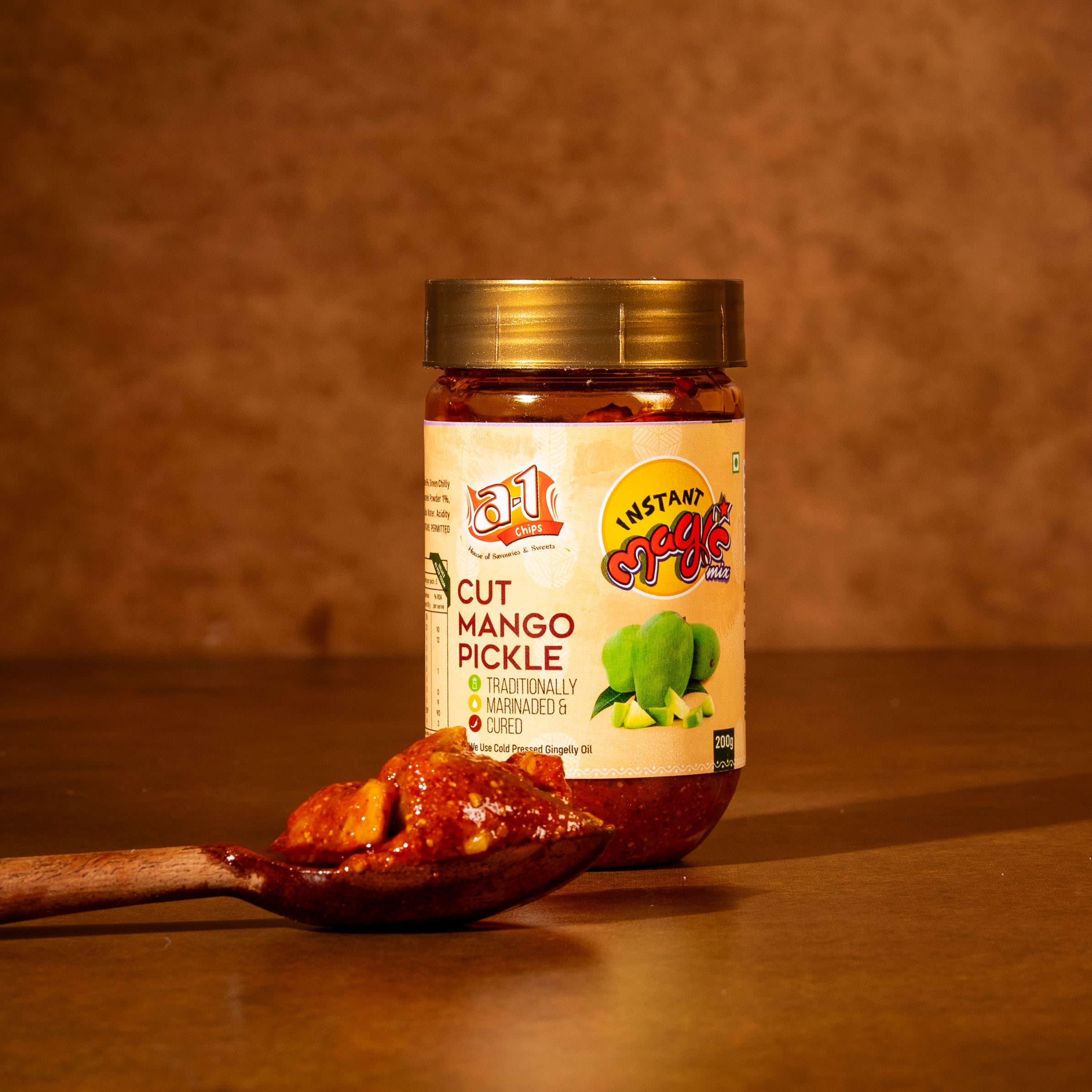 A1 Cut Mango Pickle [200 grams]