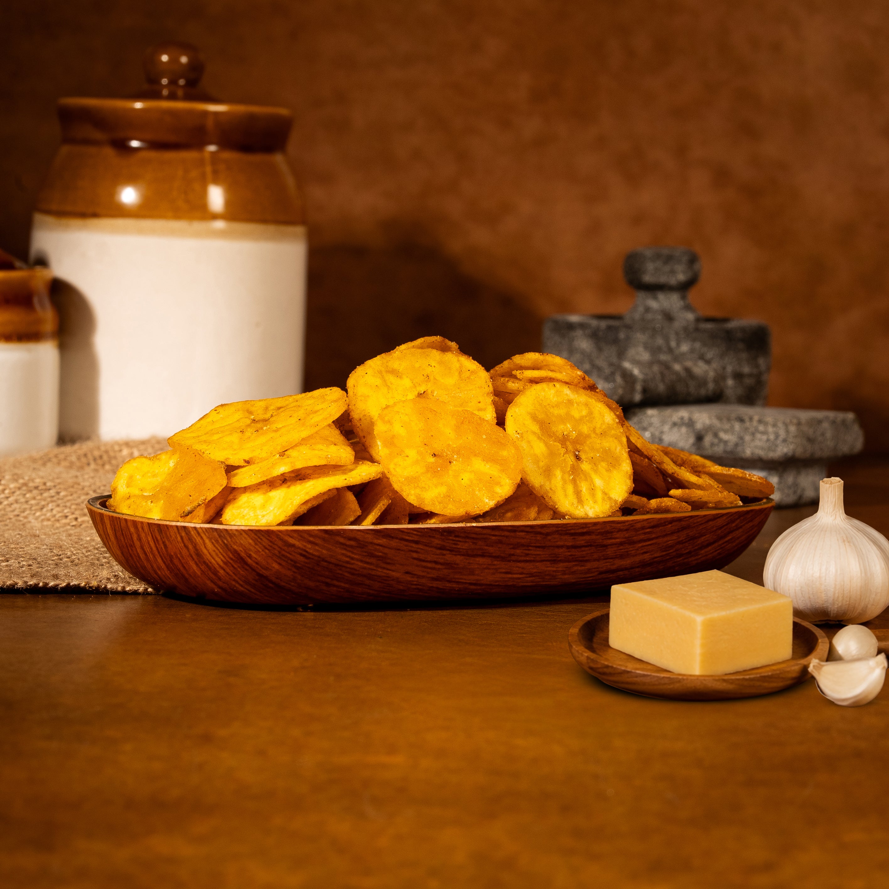 Banana Cheese Garlic Chips