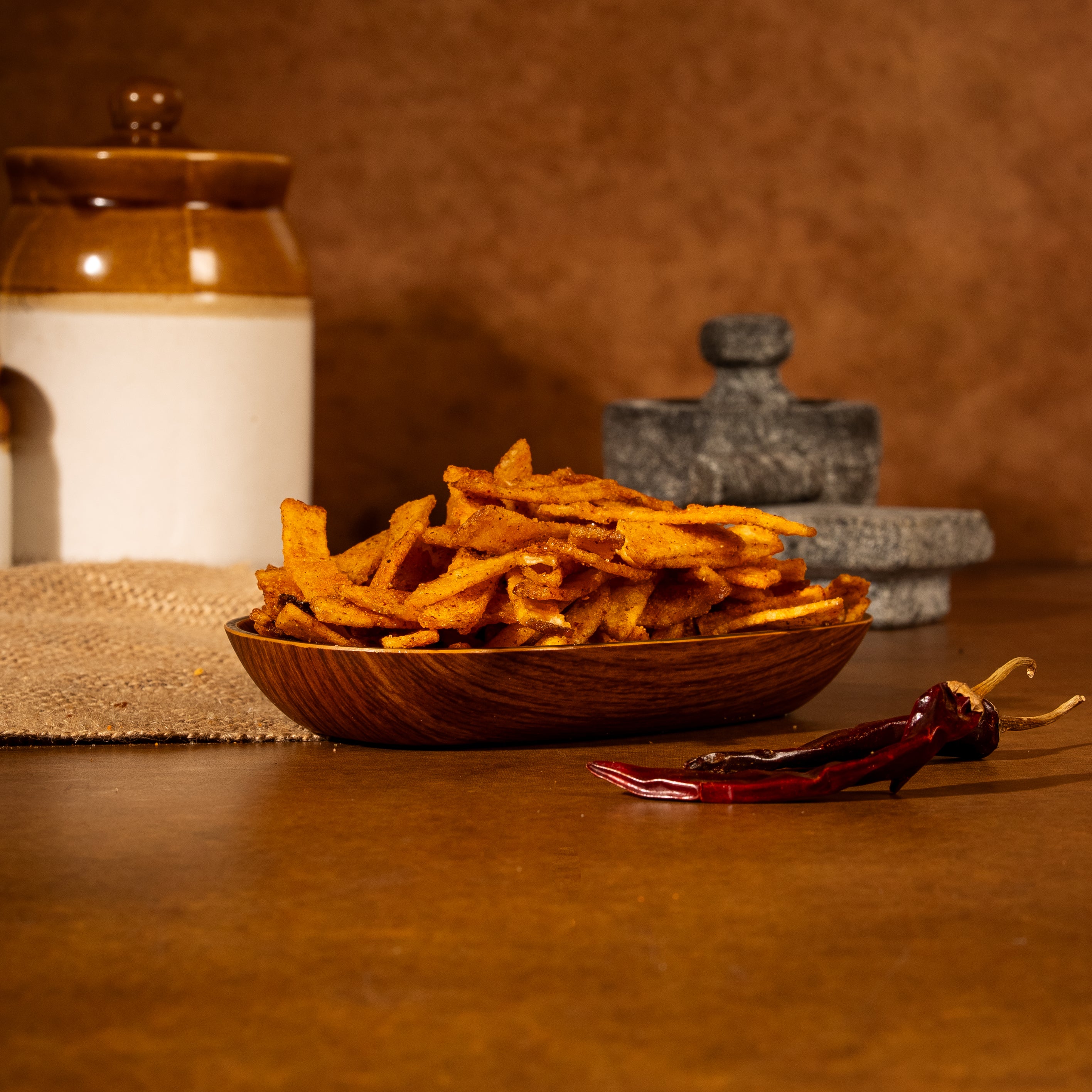 Mini Finger Potato Chips Chilly 80GMS