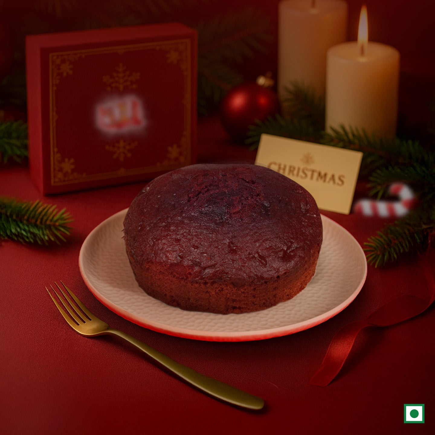 Red velvet cake 90g (Eggless)